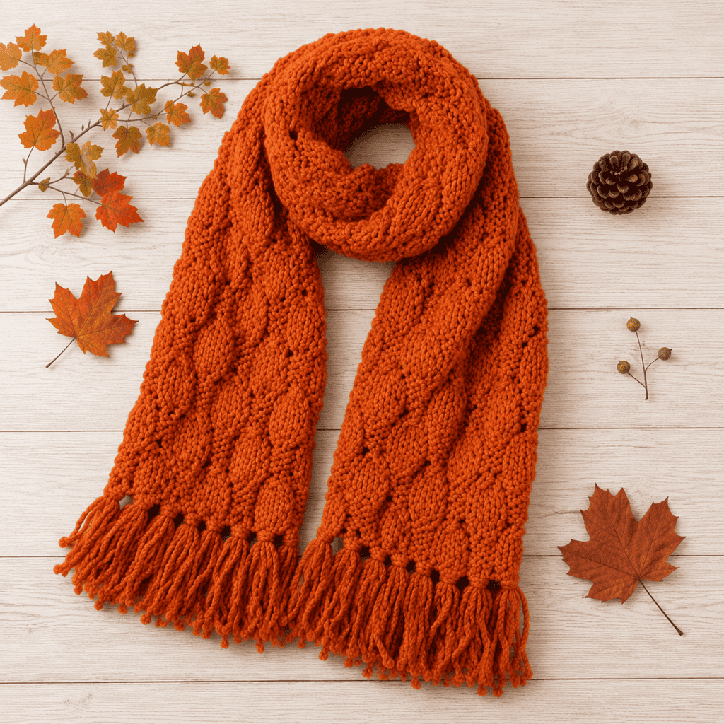 Easy Super Bulky Scarf Knitting Pattern