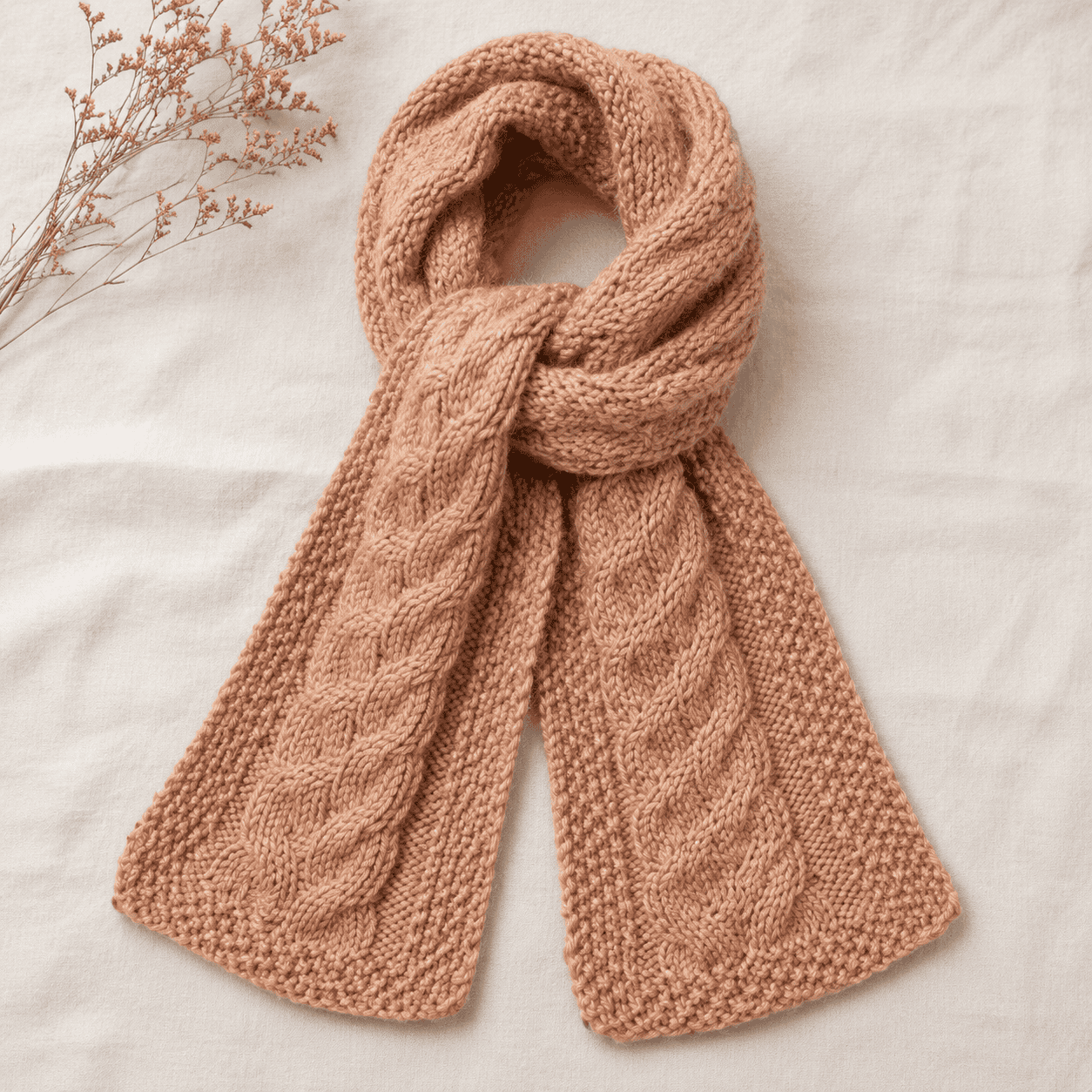 Cable Scarf Knitting Pattern – Easy Cable Knit Scarf You’ll Wear Everywhere