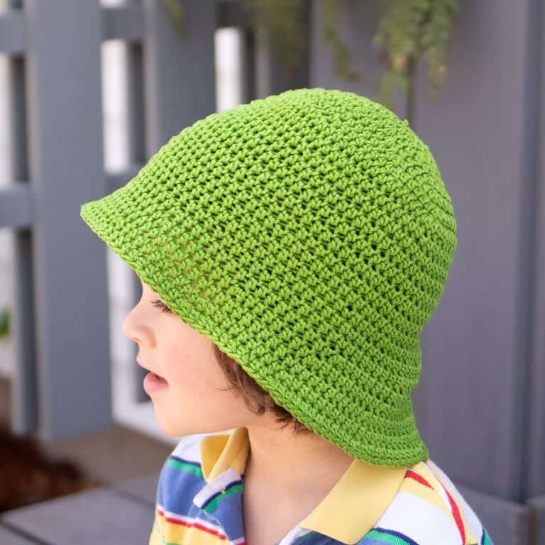 Kids Cotton Bucket Hat Crochet Pattern