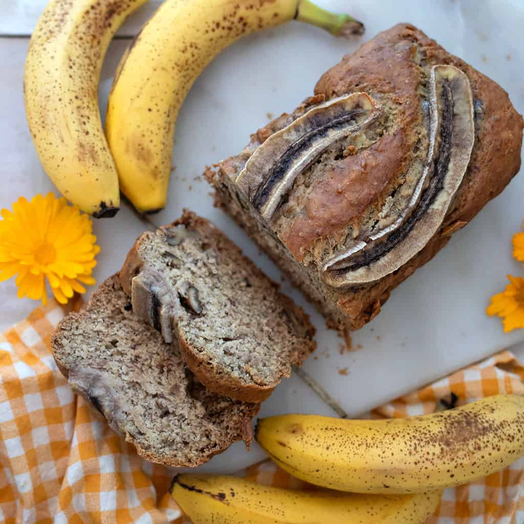Vegan Banana Walnut Bread