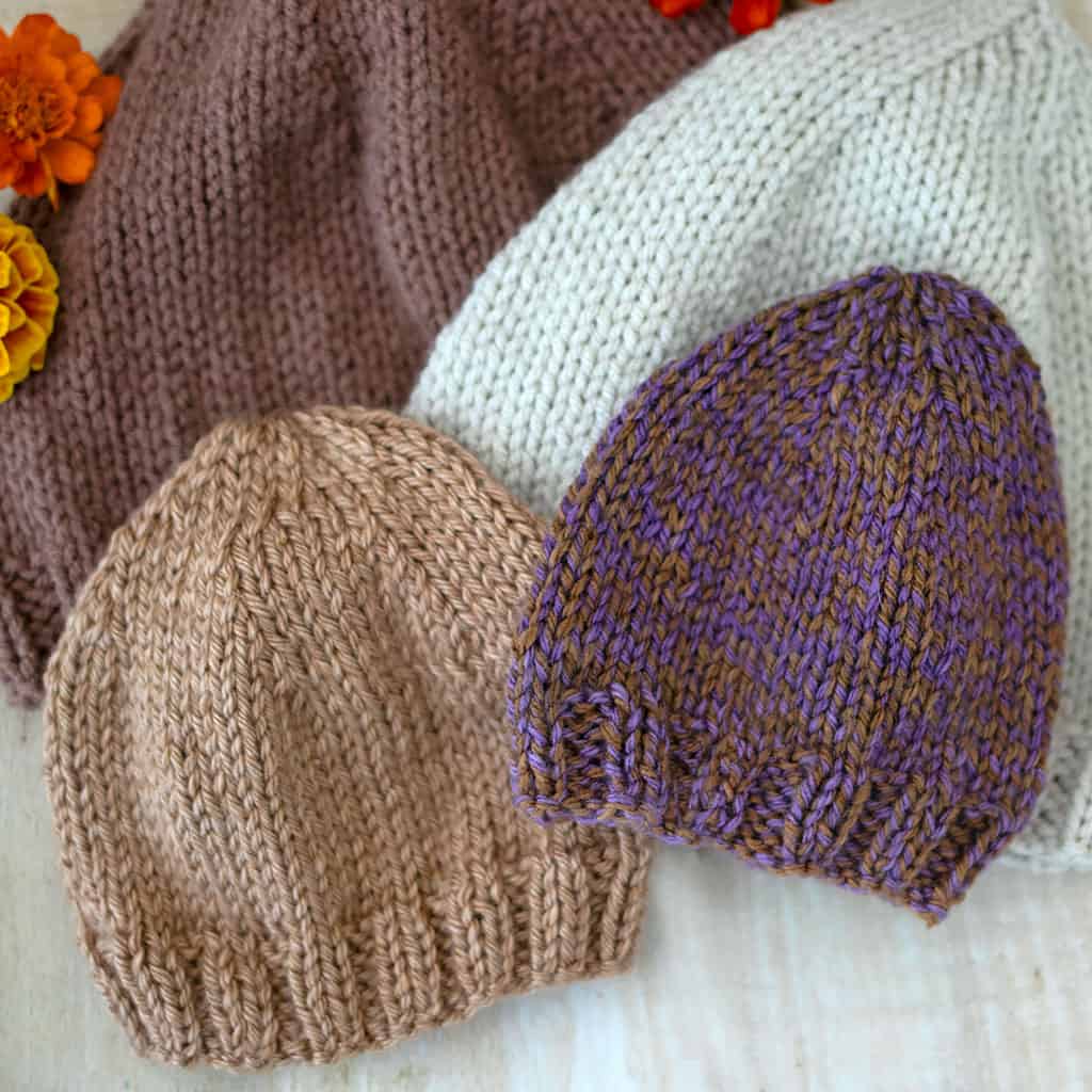 Flat Knit Baby Hat Premie Through Toddler Sizes