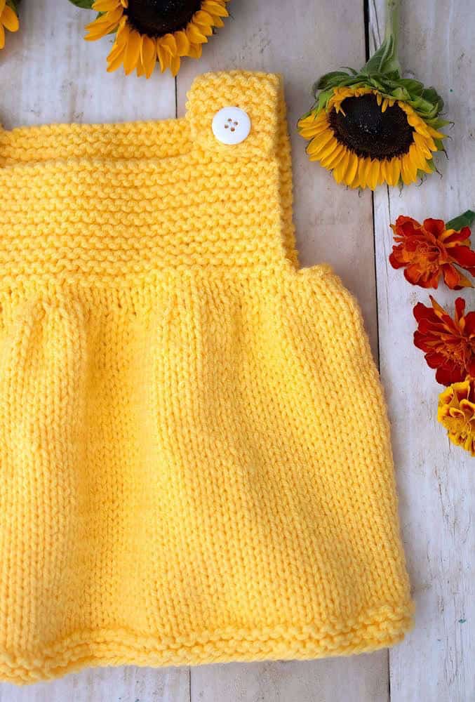 Easy Baby Dress Knitting Pattern