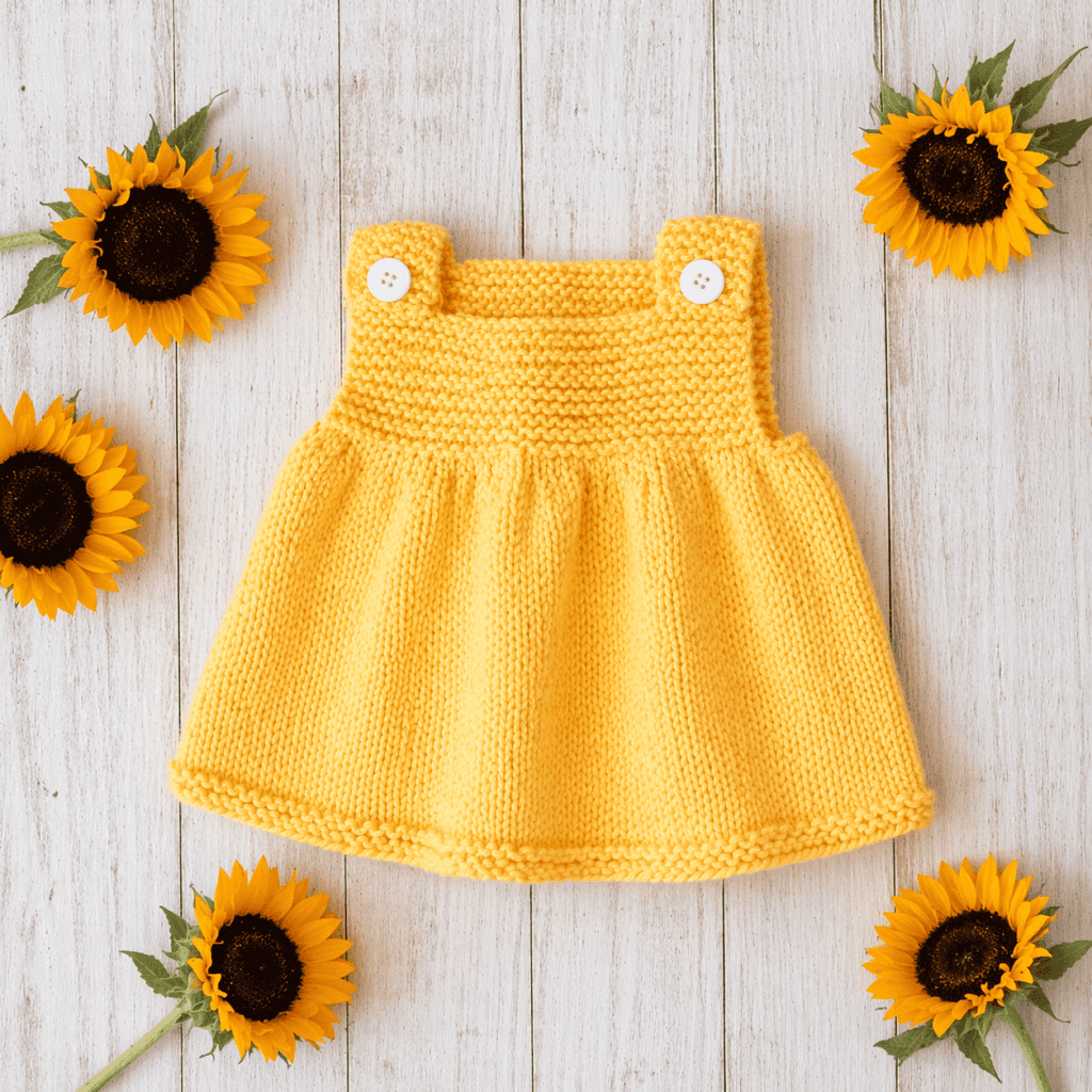 Easy Baby Dress Knitting Pattern