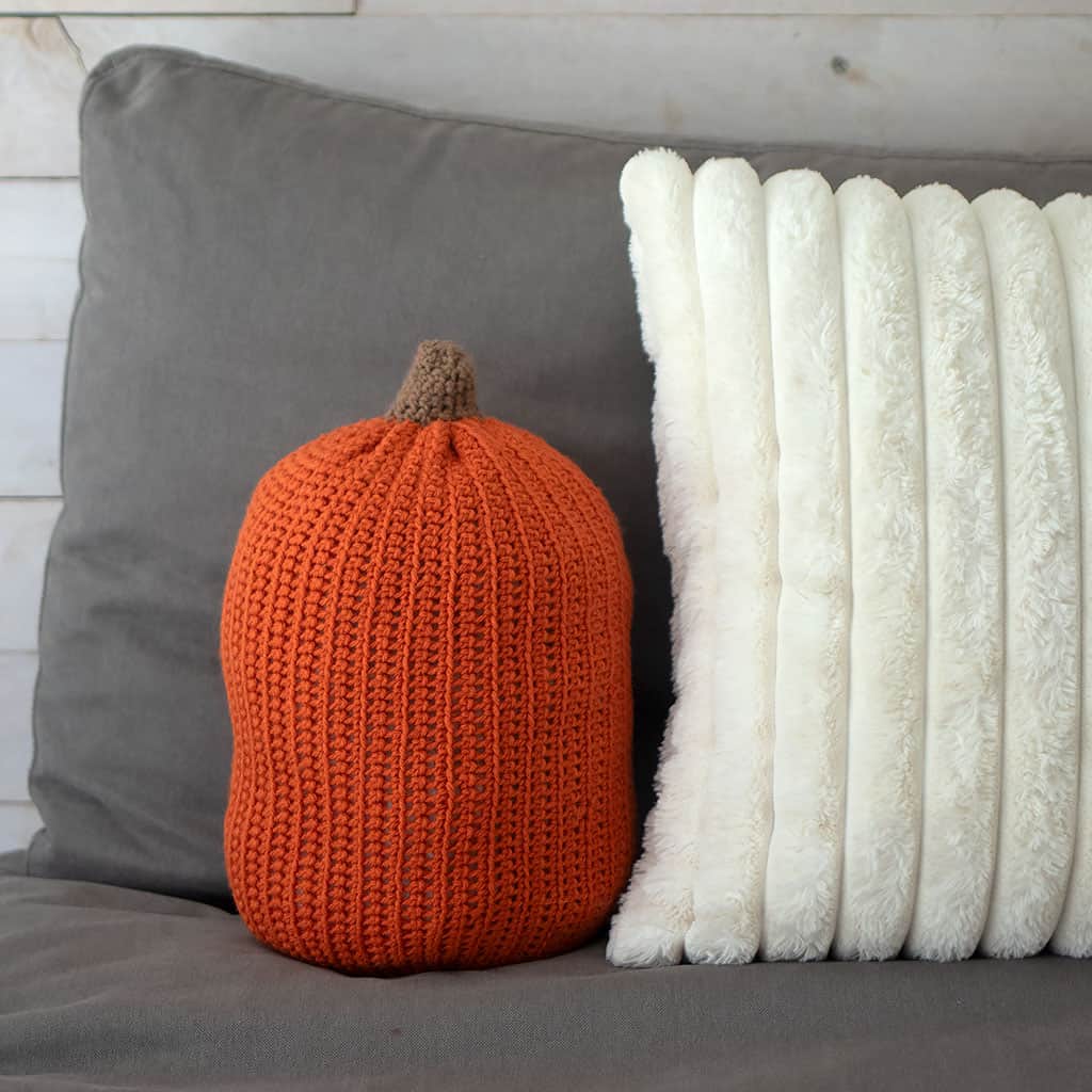 Easy Pumpkin Pillow Crochet Pattern