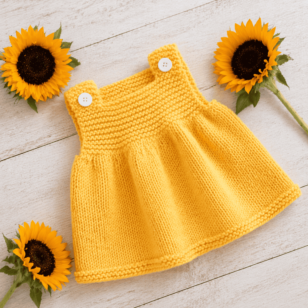 Easy Baby Dress Knitting Pattern