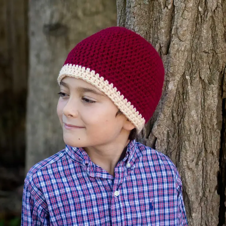 Beginner Big Kids Hat Crochet Pattern