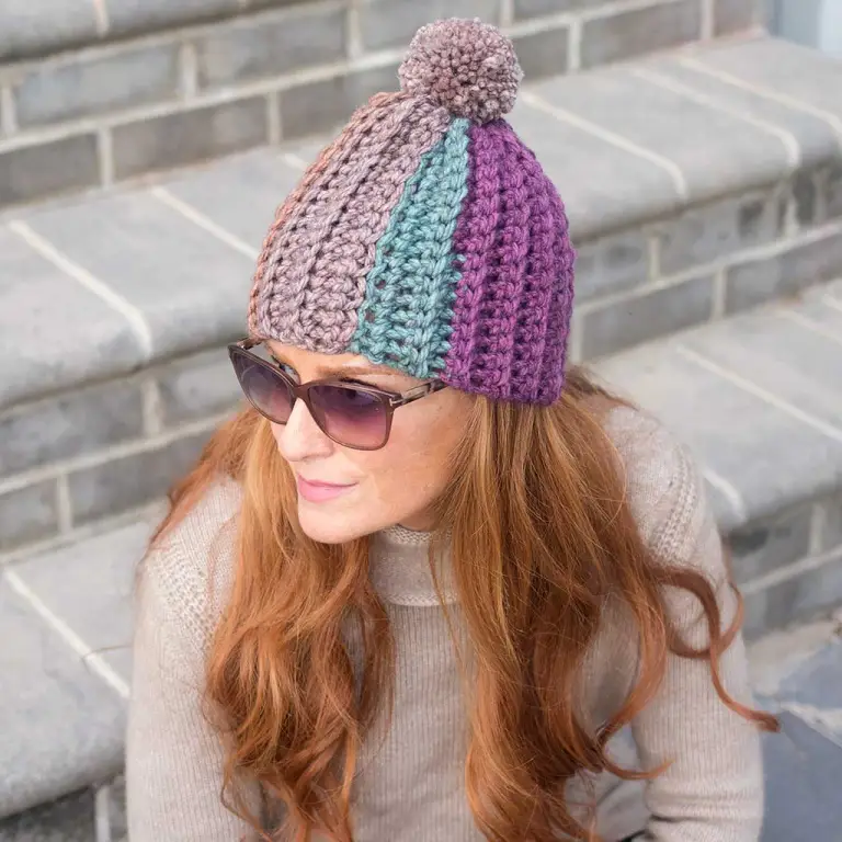 Super Bulky Flat Crochet Hat Pattern