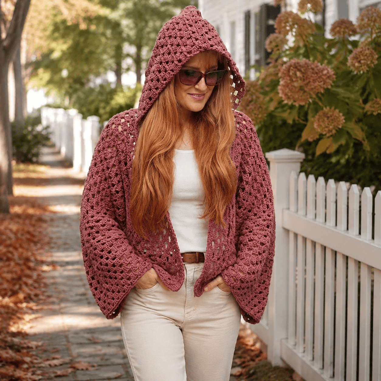 Crochet Hexagon Sweater Pattern for Women (Easy Cozy Cardigan)
