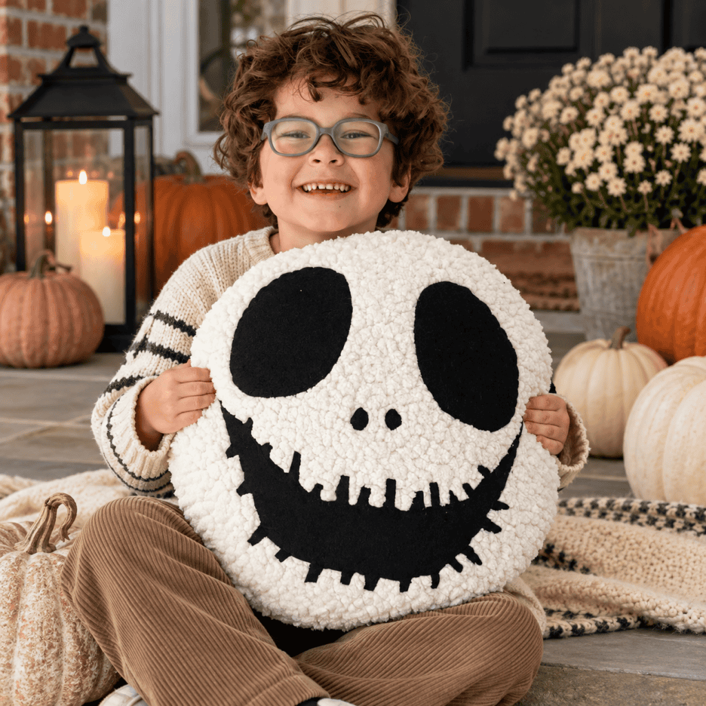 DIY Jack Skellington Pillow (Easy Pottery Barn Dupe for Halloween)