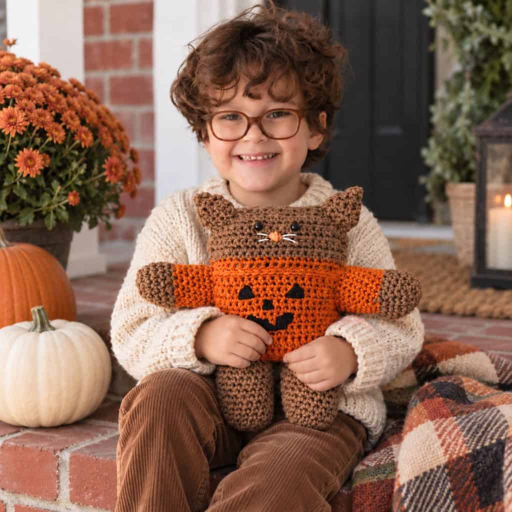 Easy Plush Halloween Cat Crochet Pattern (Cute & Beginner-Friendly)