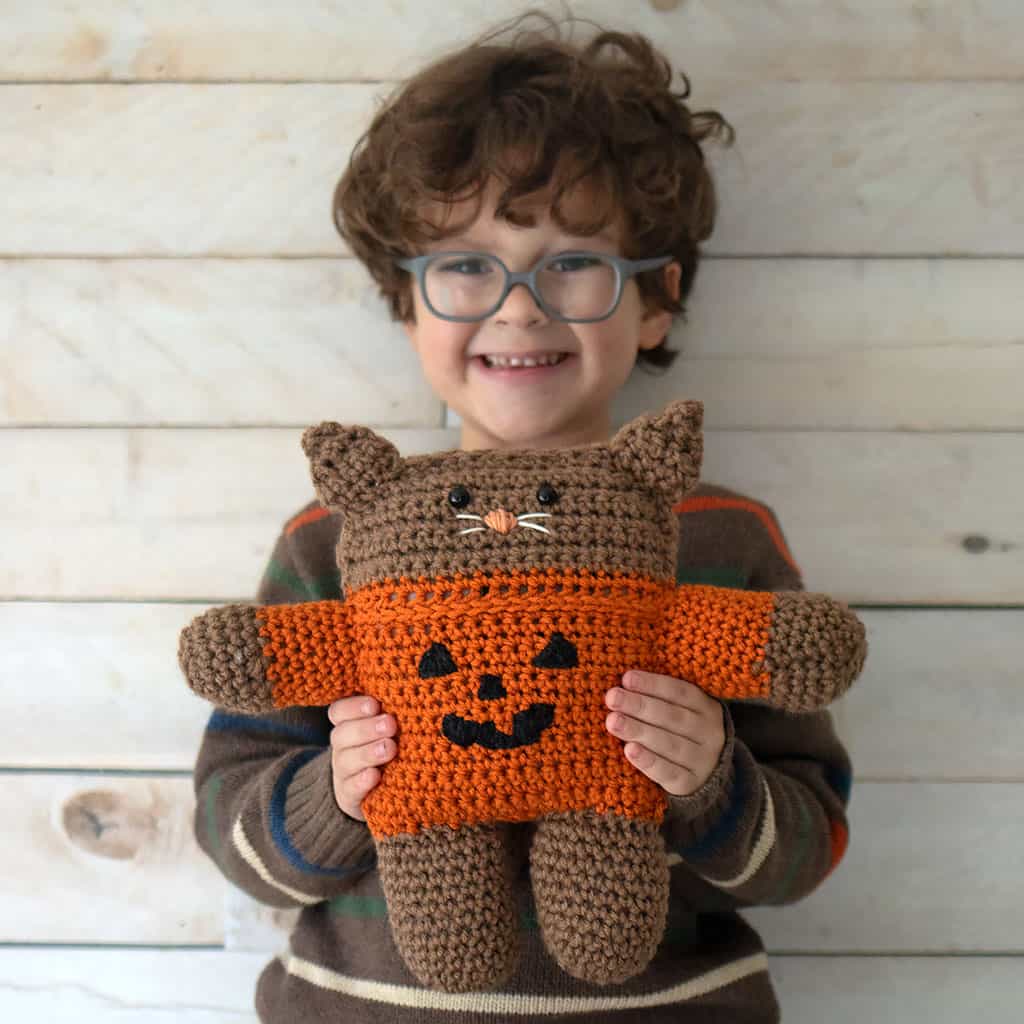 Easy Plush Halloween Cat Crochet Pattern