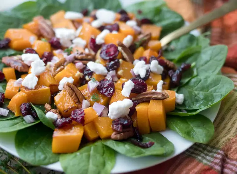 Vegan Roasted Butternut Squash Salad