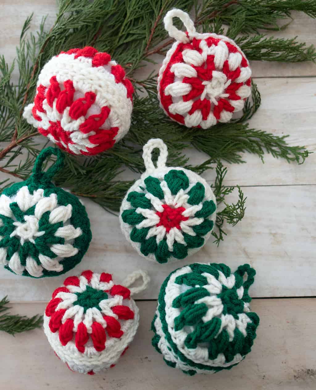 Ball Christmas Ornaments Crochet Pattern