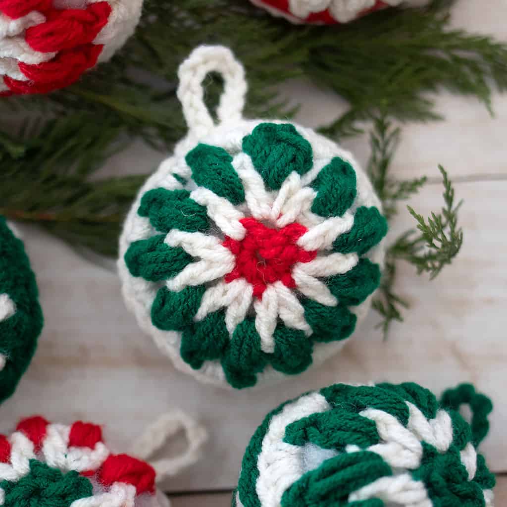 Ball Christmas Ornaments Crochet Pattern