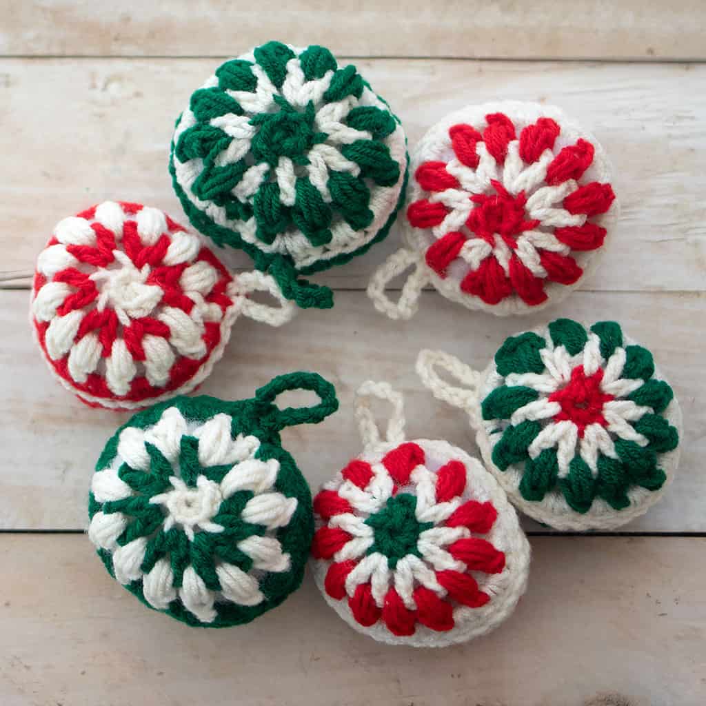 Ball Christmas Ornaments Crochet Pattern