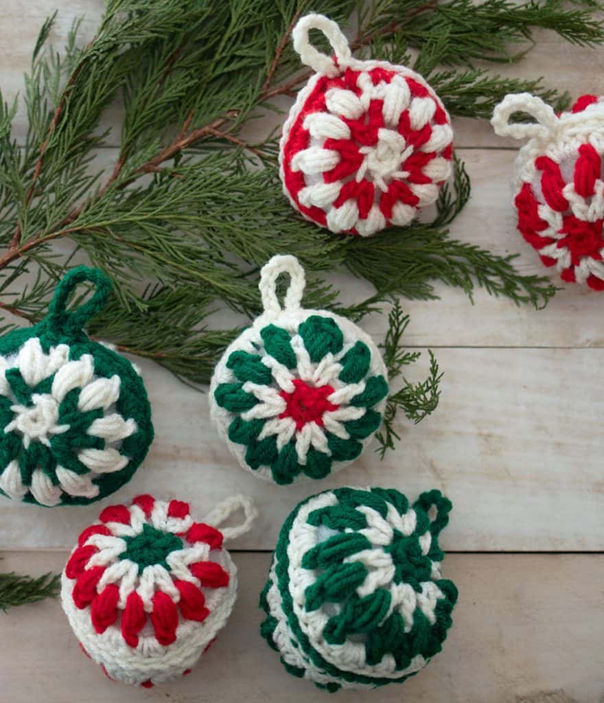 Ball Christmas Ornaments Crochet Pattern