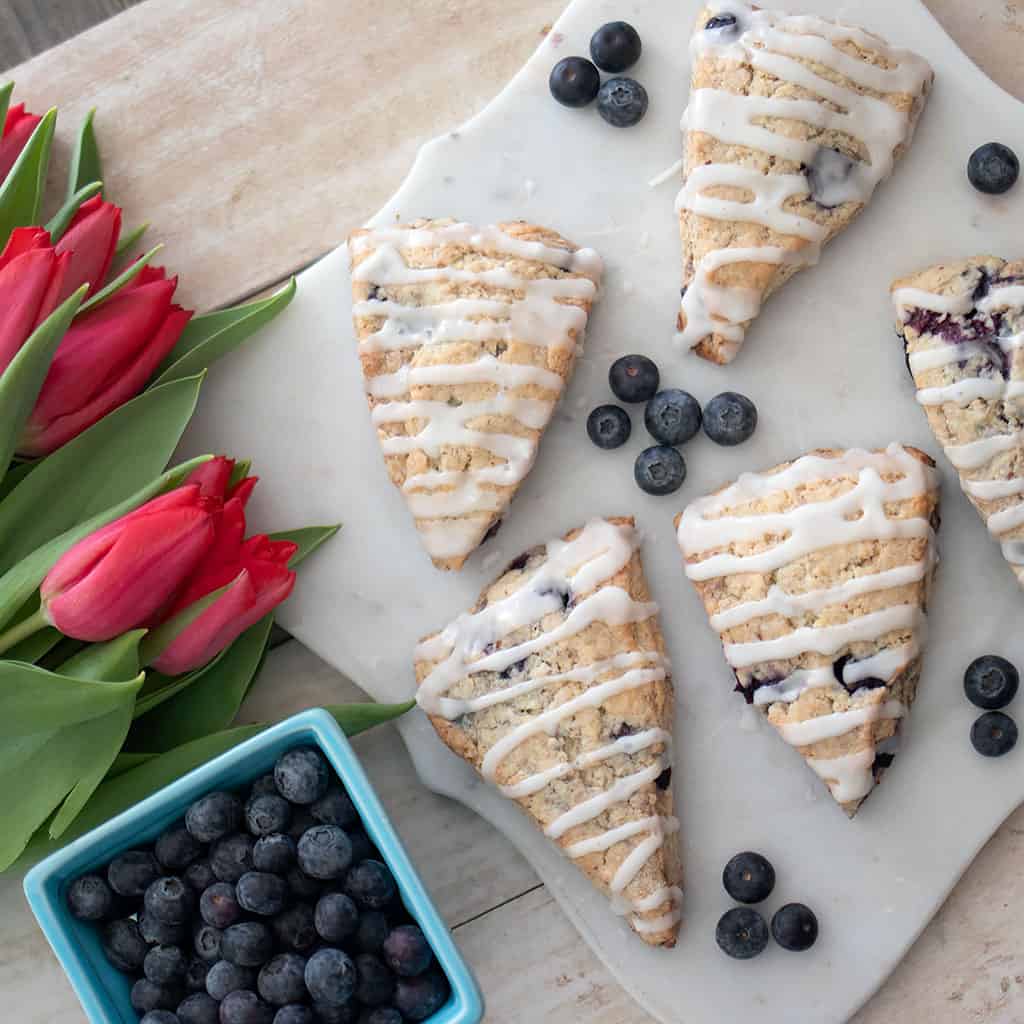 Easy Vegan Blueberry Scones