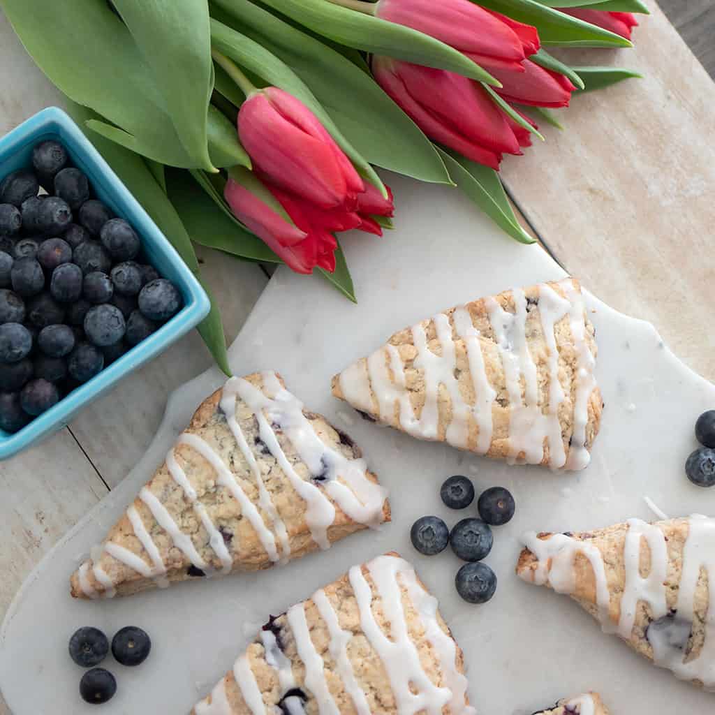 Easy Vegan Blueberry Scones