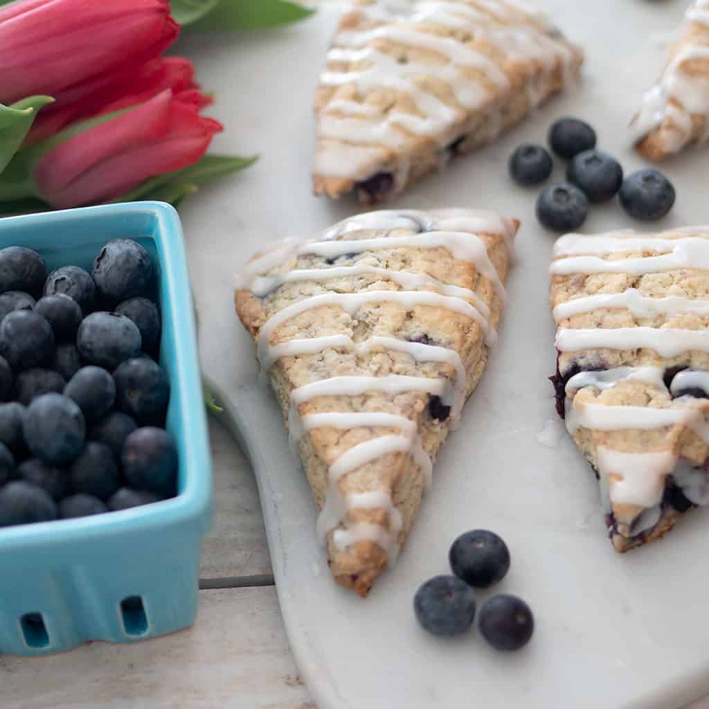 Easy Vegan Blueberry Scones