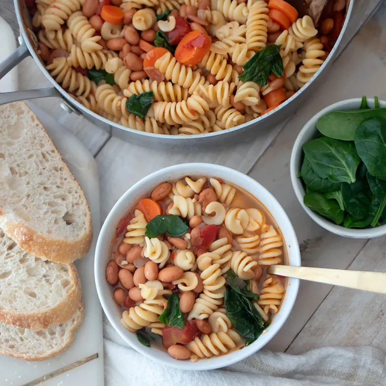 Nourishing Vegan Bean and Pasta Soup