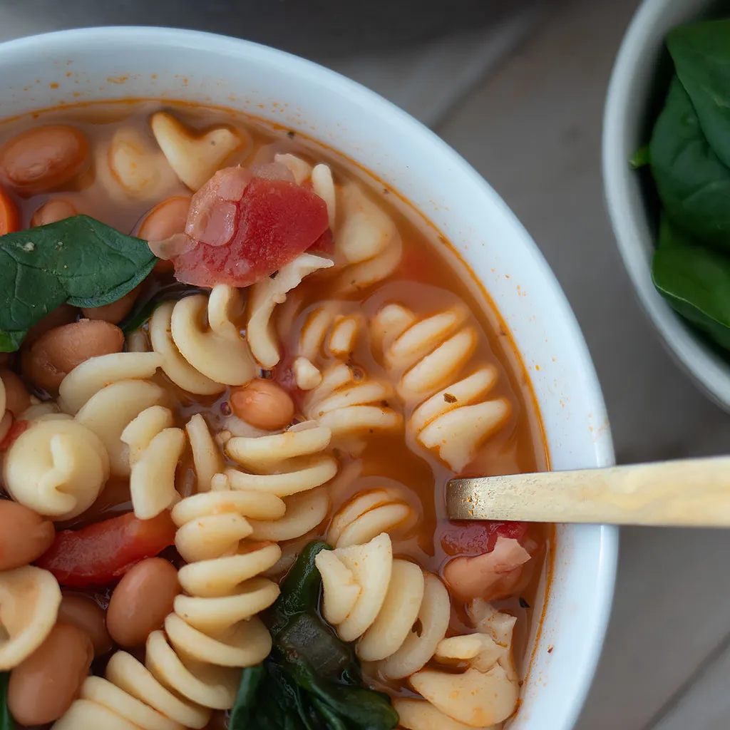 Nourishing Vegan Bean and Pasta Soup