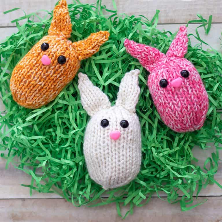 Easy Bunny Easter Egg Knitting Pattern