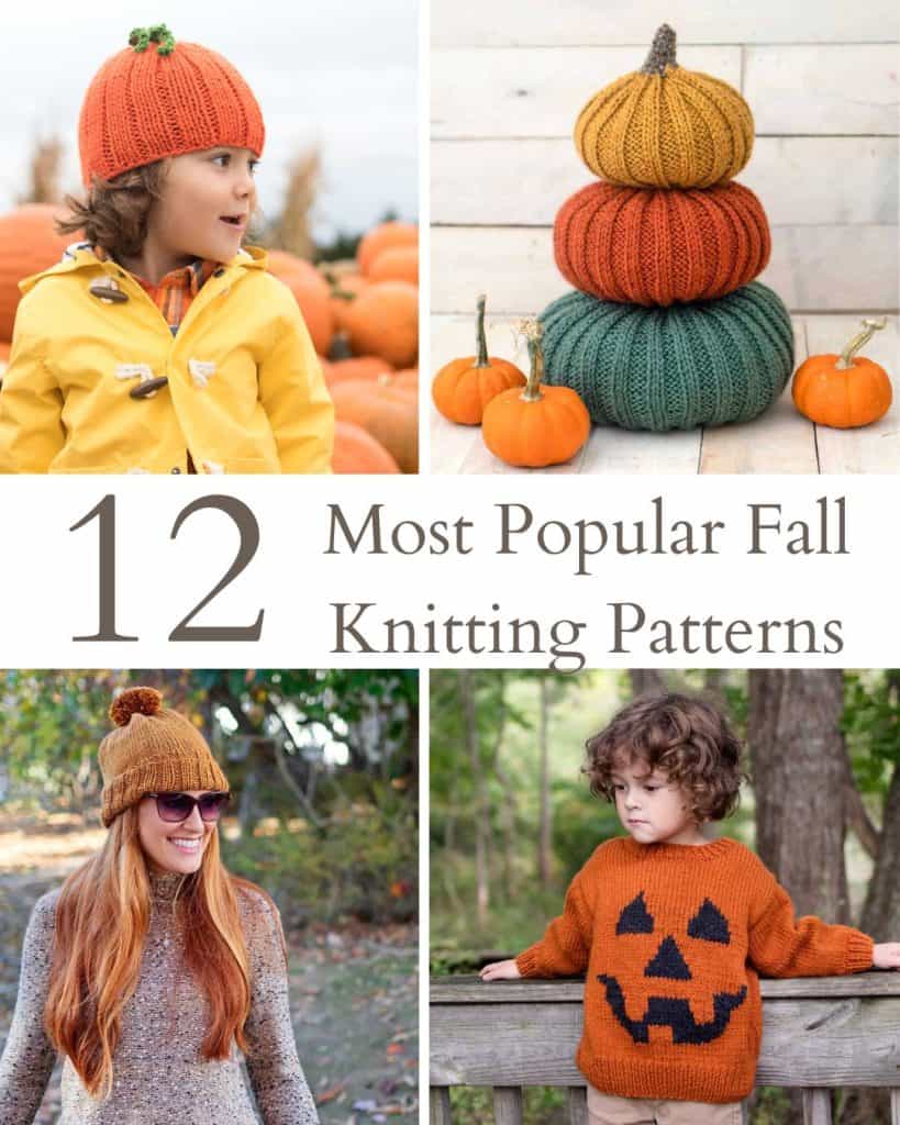 12 Most Popular Fall Knitting Patterns (Easy Cozy Projects You'll Want to Knit This Autumn)