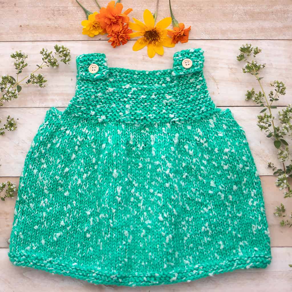Simple Baby Dress Knitting Pattern