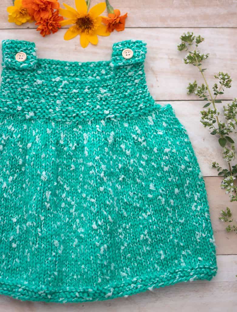 Simple Baby Dress Knitting Pattern
