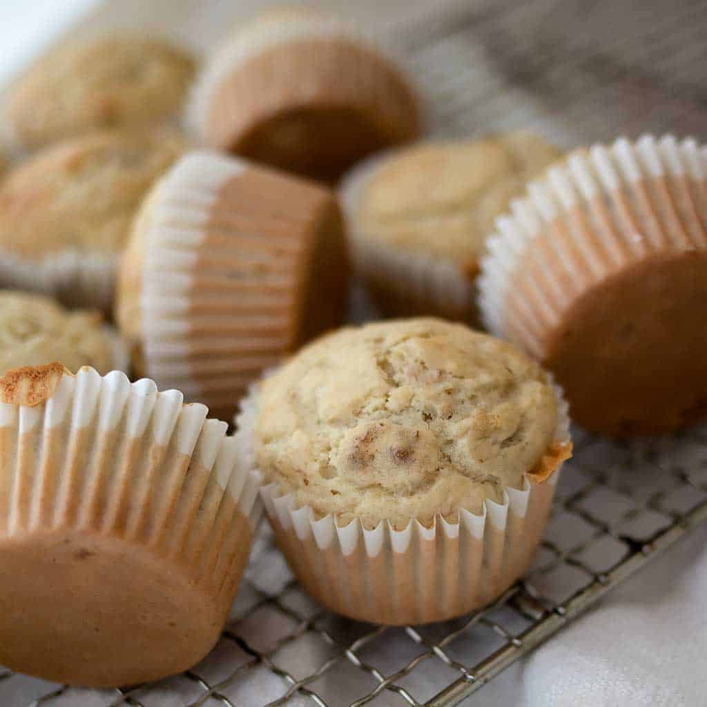 One Bowl Vegan Banana Nut Muffins