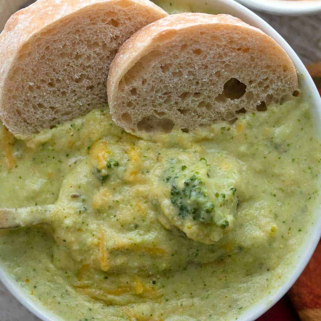 Easy Vegan Broccoli Cheddar Soup