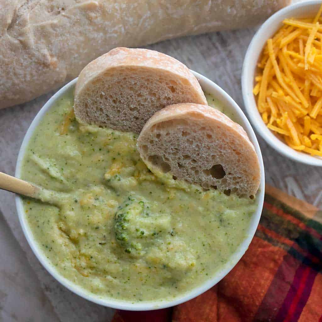 Easy Vegan Broccoli Cheddar Soup