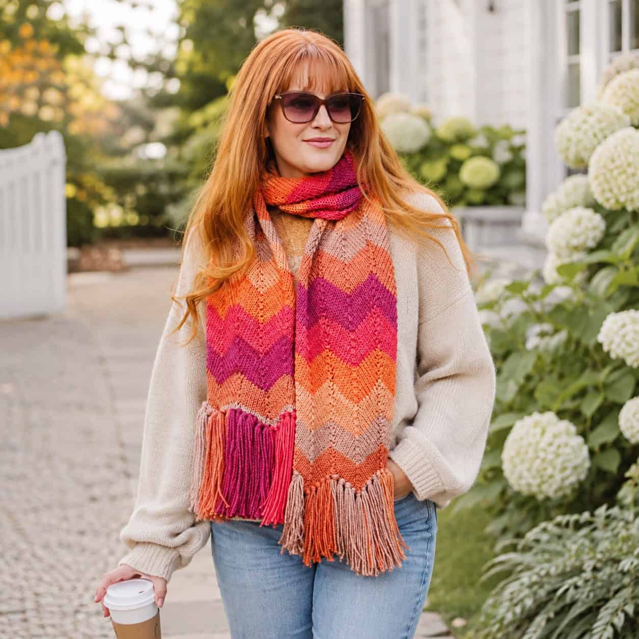 Easy Wave Scarf Knitting Pattern (Beginner-Friendly Cozy Scarf) -