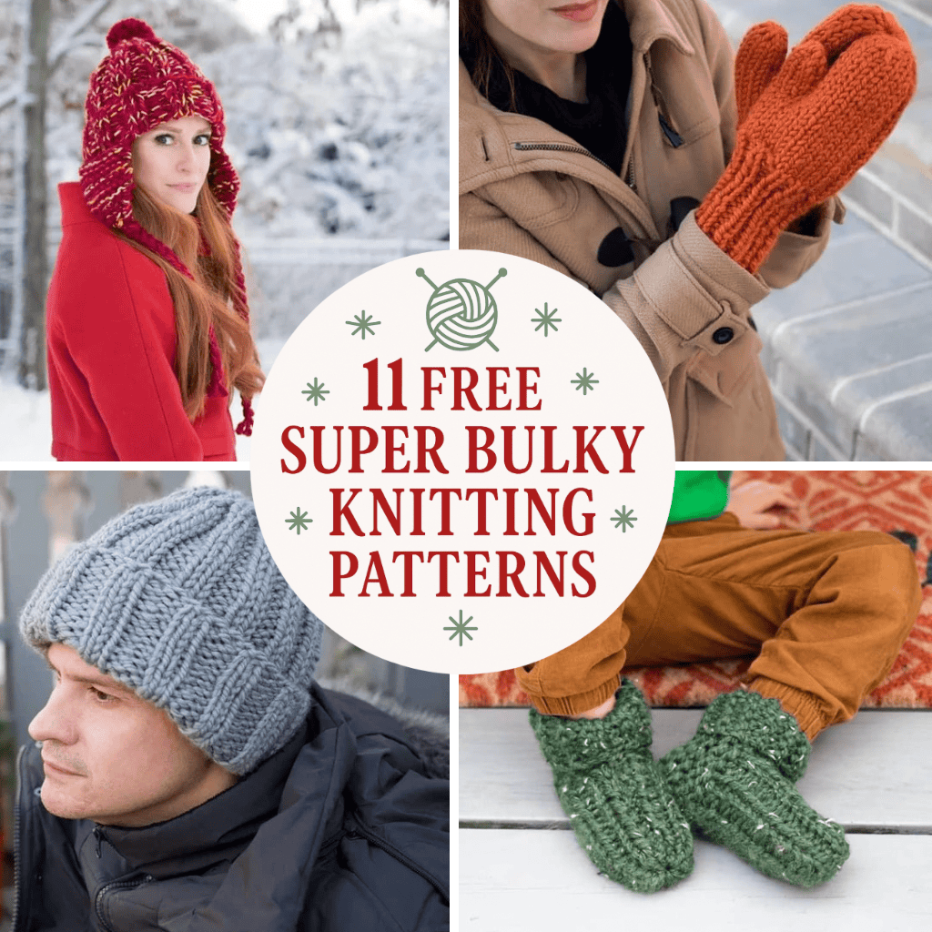 11 Free Super Bulky Yarn Knitting Patterns
