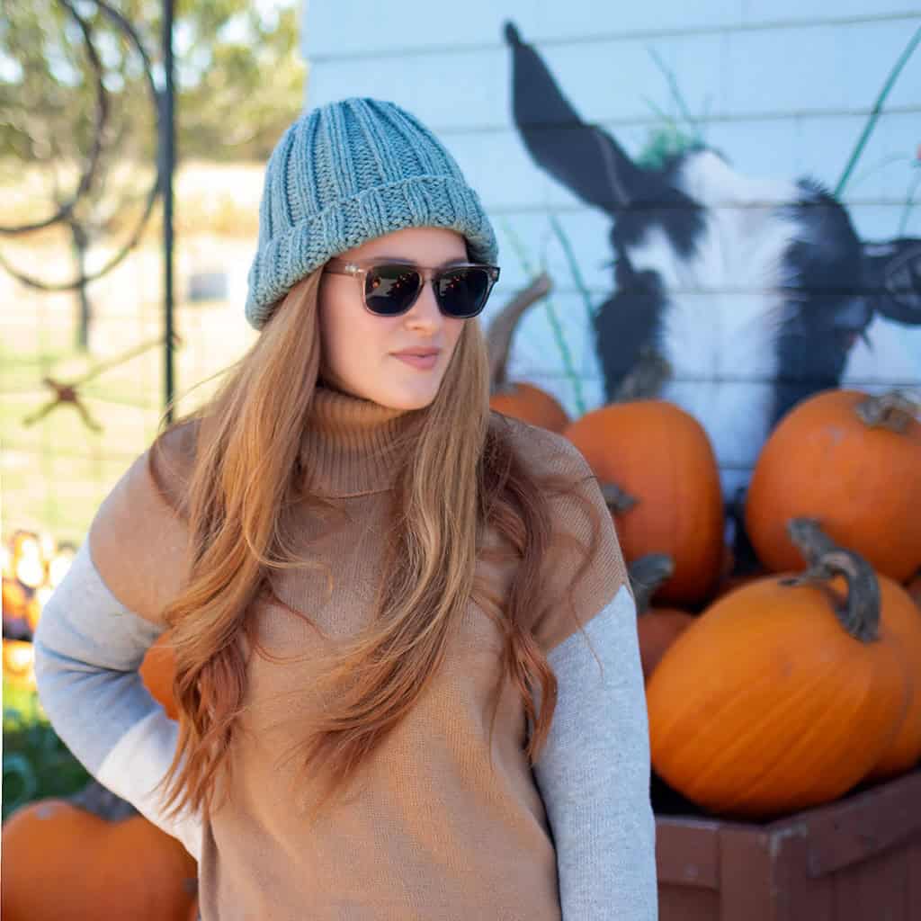 Womens Bulky Knit Ribbed Hat Pattern