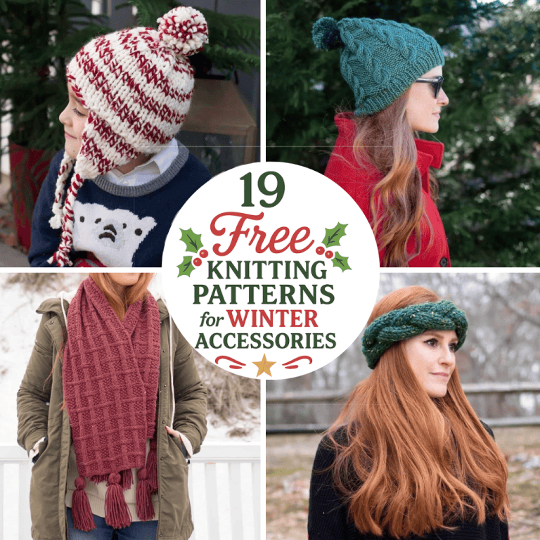 19 Free Knitting Patterns for Winter Accessories