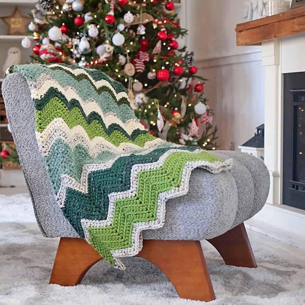 Super Bulky Wave Throw Crochet Pattern