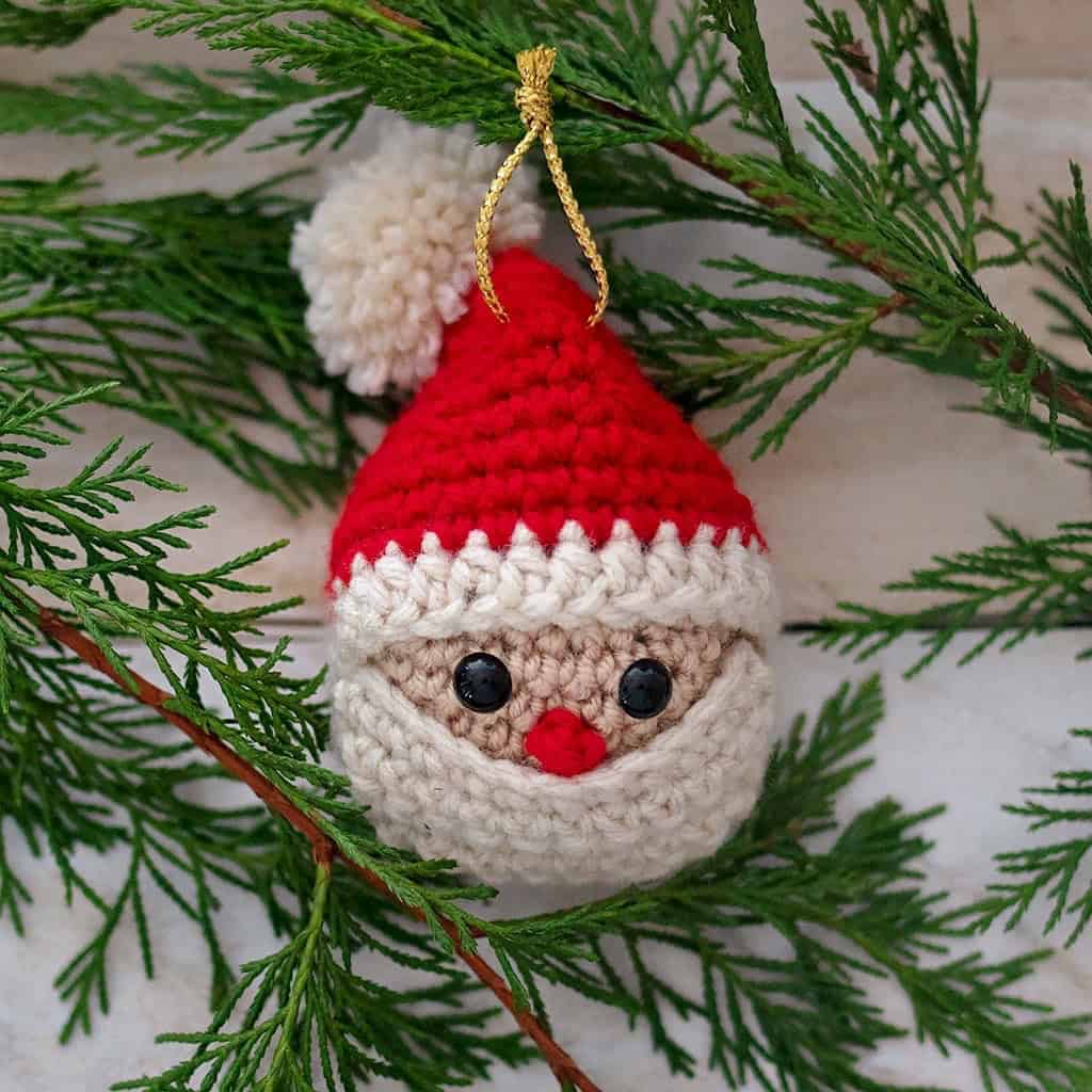 Santa Ornament Crochet Pattern