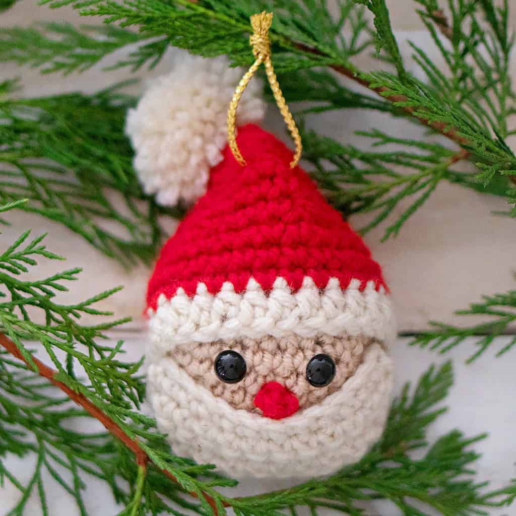 Santa Ornament Crochet Pattern