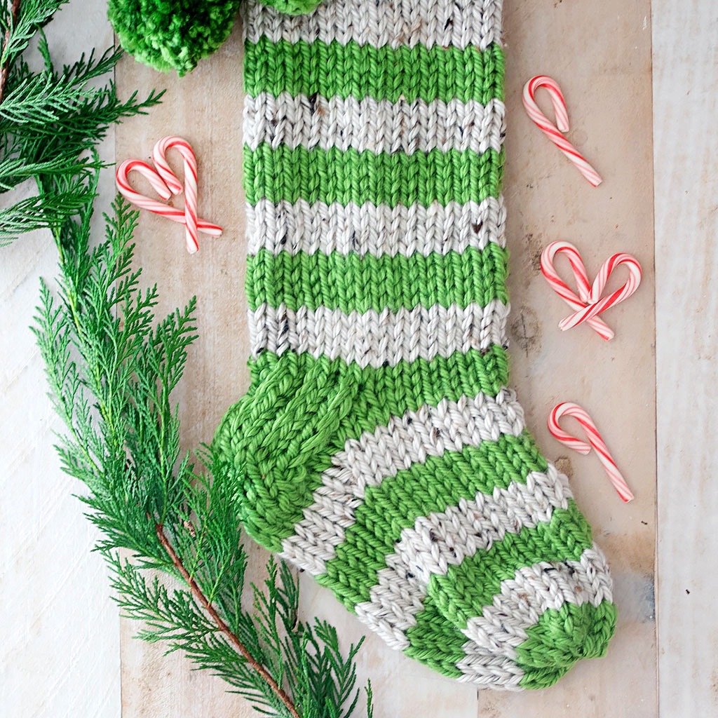 Chunky Knit Christmas Stocking Pattern
