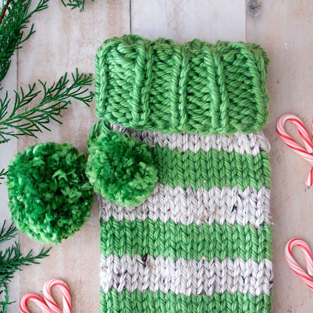 Chunky Knit Christmas Stocking Pattern
