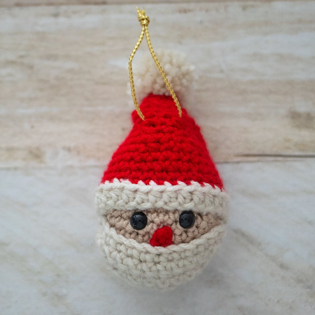 Santa Ornament Crochet Pattern