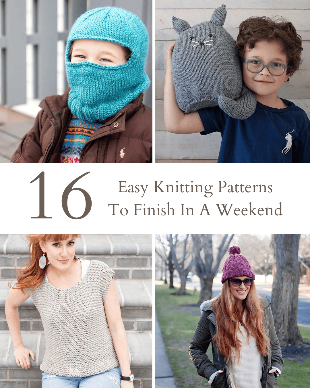16 Easy Knitting Patterns You Can Finish in a Weekend