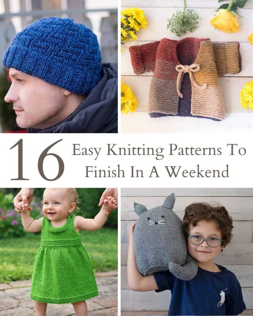 16 Easy Knitting Patterns You Can Finish in a Weekend
