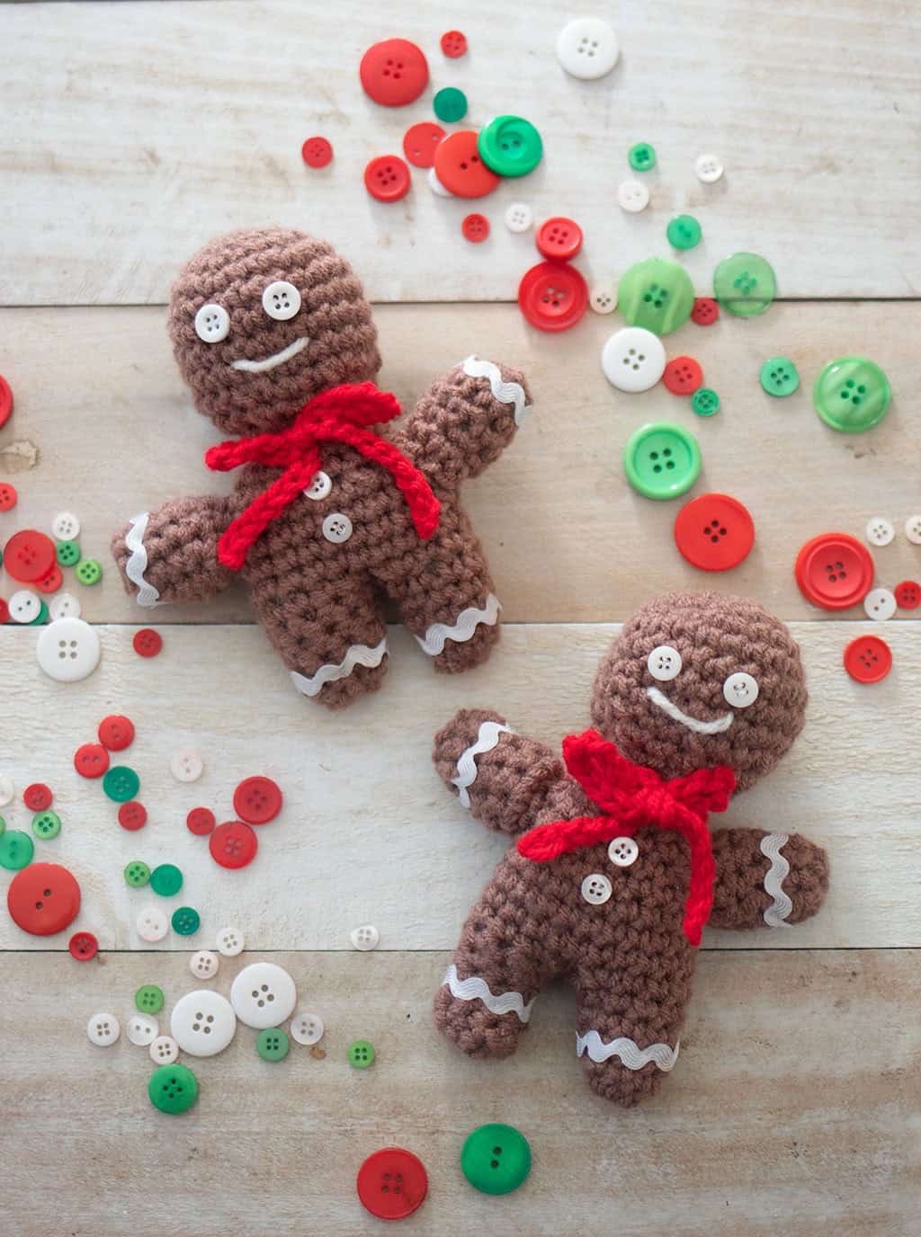 Gingerbread Man Ornament Crochet Pattern