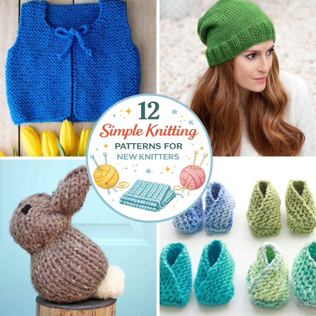 12 Simple Knitting Patterns for New Knitters