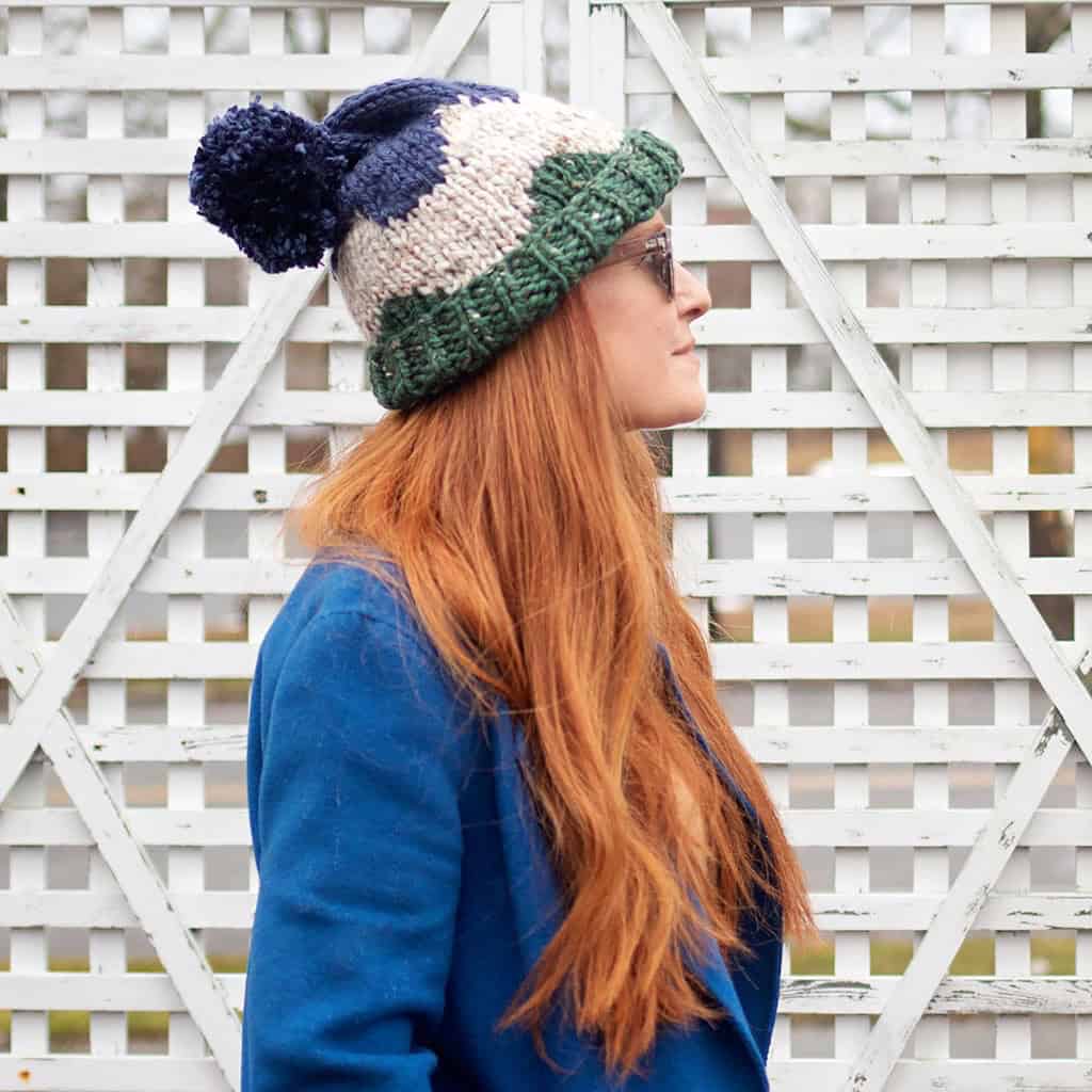 Colorwork Mountain Hat Knitting Pattern