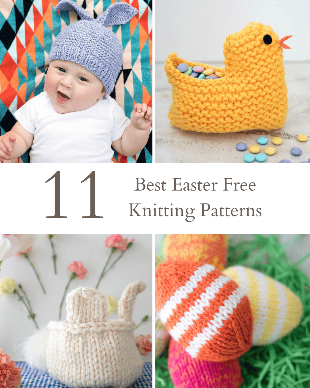 11 Best Easter Knitting Patterns for Kids, Gifts & Home Decor