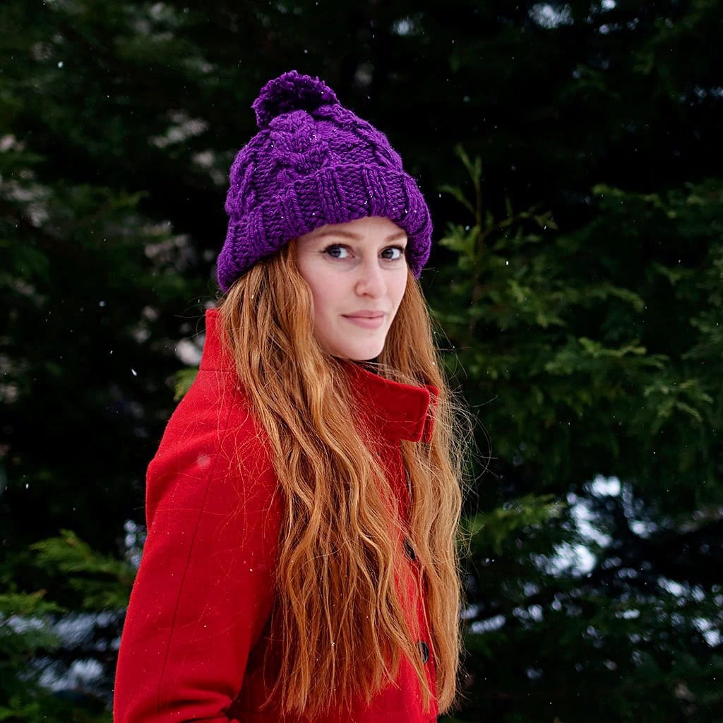 Chunky Cable Hat Knitting Pattern