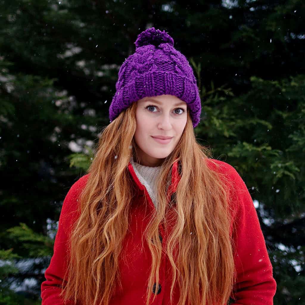 Chunky Cable Hat Knitting Pattern